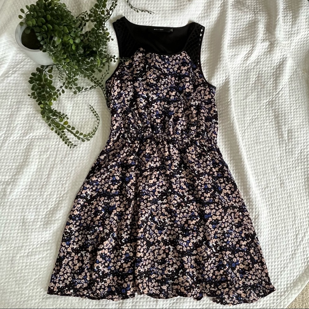Sleeveless Silky Floral Dress